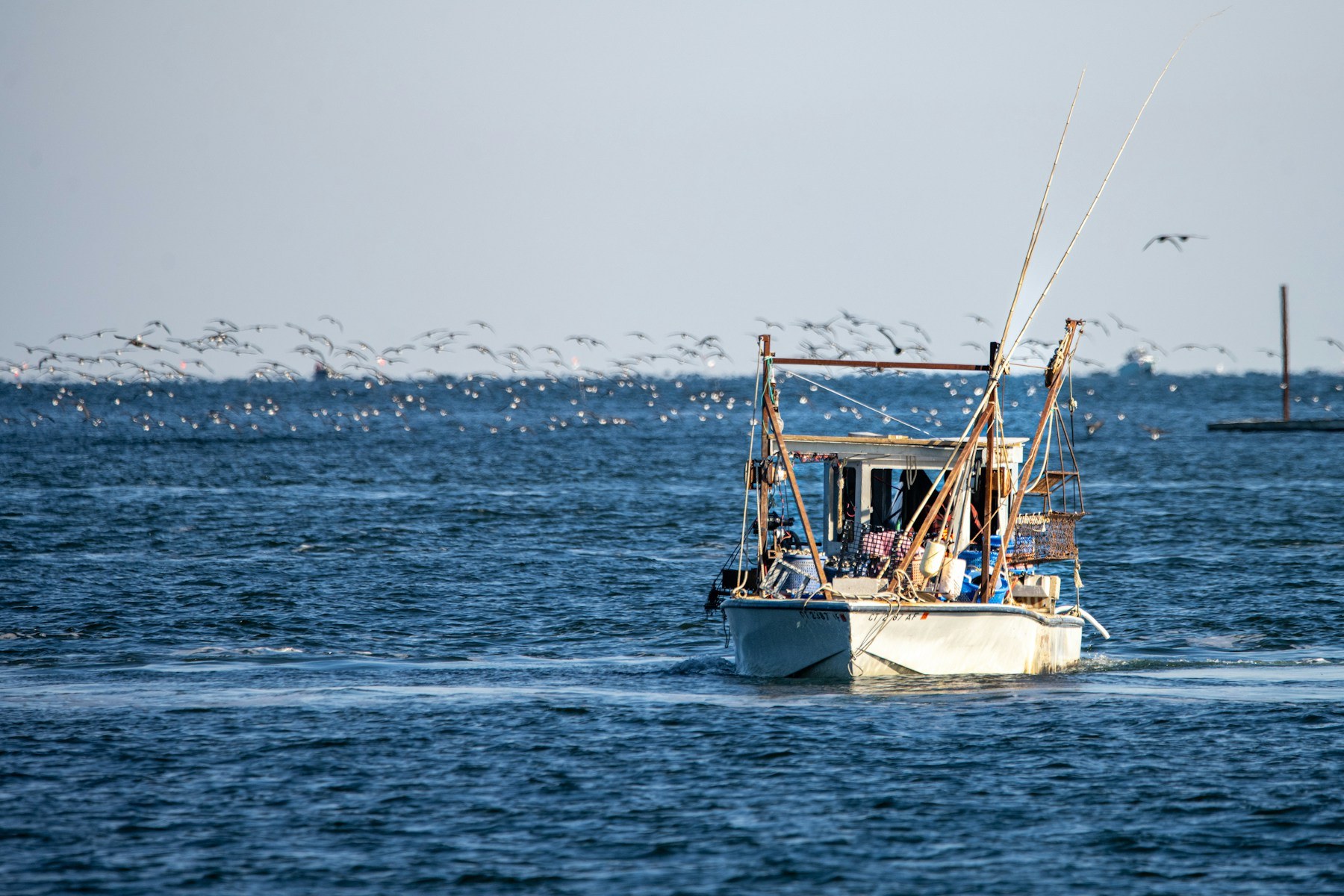 A fishing boat on the North East coast, reflecting North Shields harbour heritage, near Refined Medical Aesthetics.