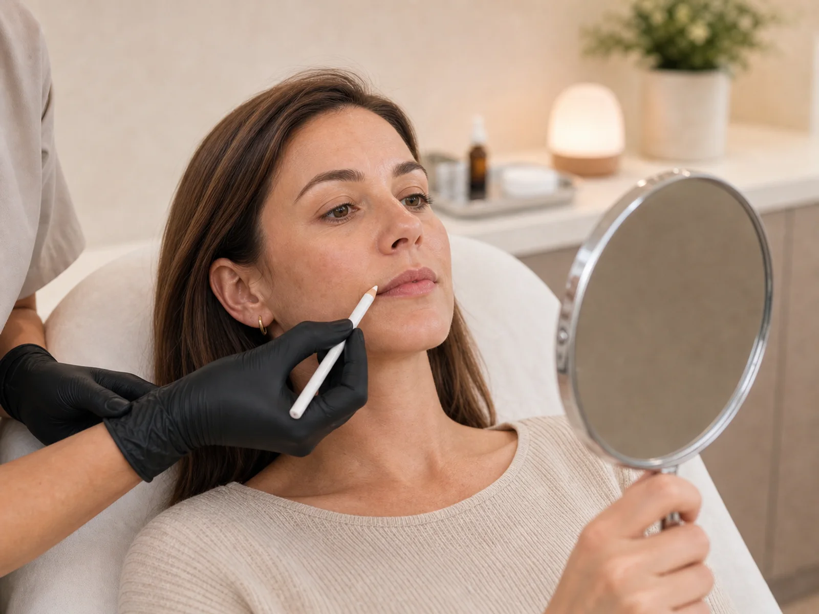 Natural lip filler consultation at Refined Medical Aesthetics, nurse-led clinic.