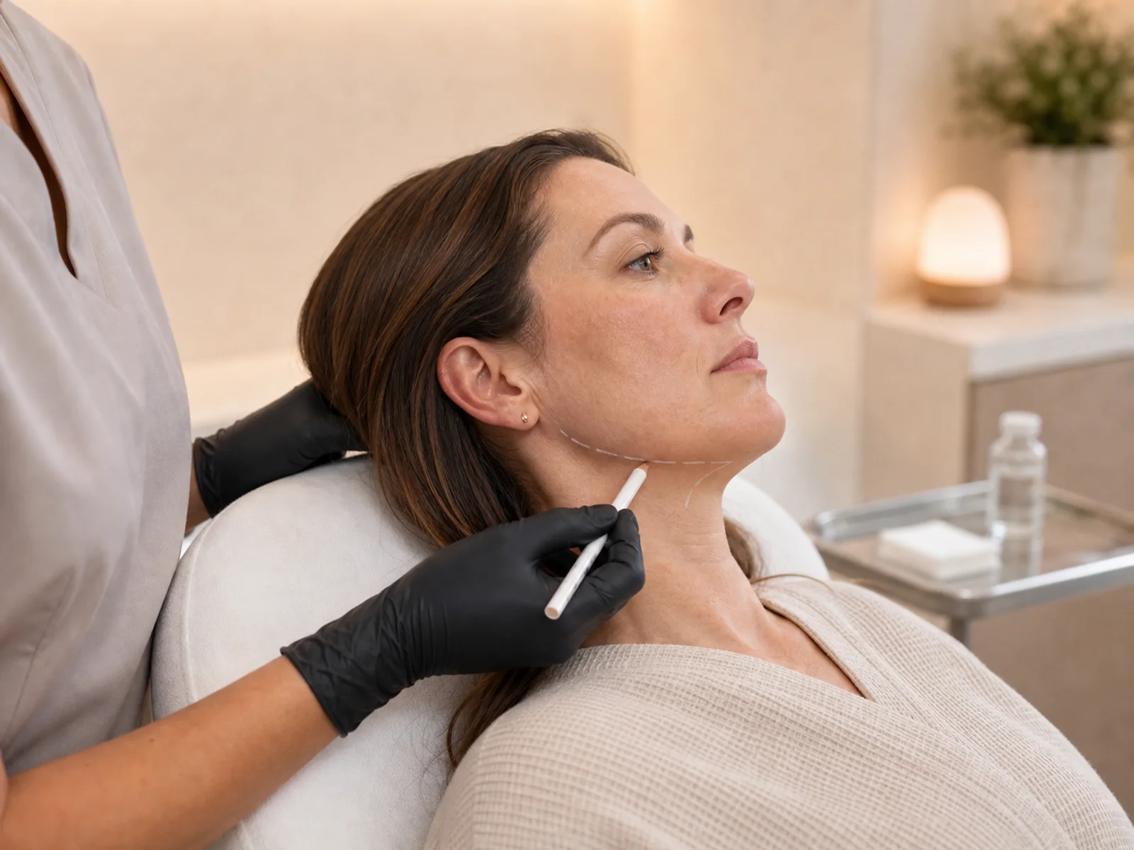 Fat dissolving consultation at Refined Medical Aesthetics, nurse-led clinic.